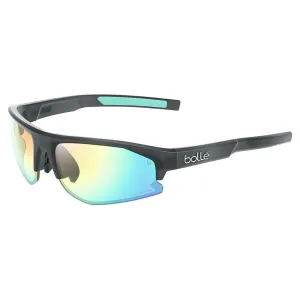 Bolt S 2.0 Tennis Sunglasses Black Crystal Matte and Phantom Clear Green