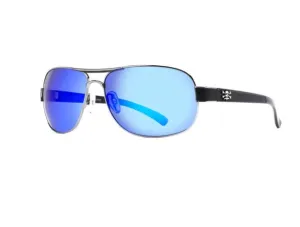 Calcutta Regulator Black Frames - Blue Mirror Lens - Polarized Sunglasses