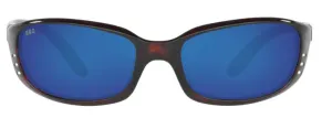 Costa Del Mar Mens Brine Tortoise Frame - Blue Mirror 580 Glass Lens - Polarized Sunglasses