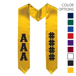 Delt Pick Your Own Colors Graduation Stole