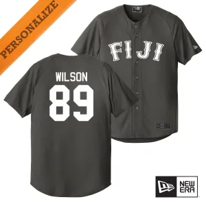 FIJI Personalized New Era Graphite Baseball Jersey