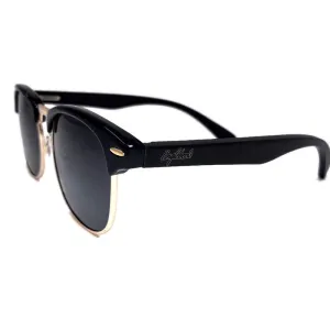 Midnight Black Bamboo Club Polarized Sunglasses