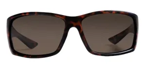 Rheos Unisex Eddies Tortoise Frames Amber Lens Polarized Sunglasses