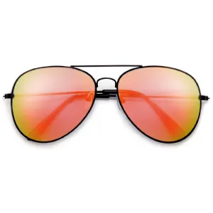 Summer Bright Colorful Aviators Wrapped Around a Bold Black Frame