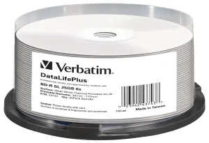 Verbatim Datalifeplus - Bd-R X 25 - 25 Gb - Storage Media